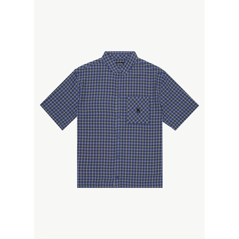 AFENDS Mens Shipwreck – Short Sleeve Shirt – Marlin