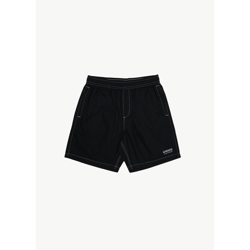 AFENDS Mens The Dopamine – Swim Short 18 – Black
