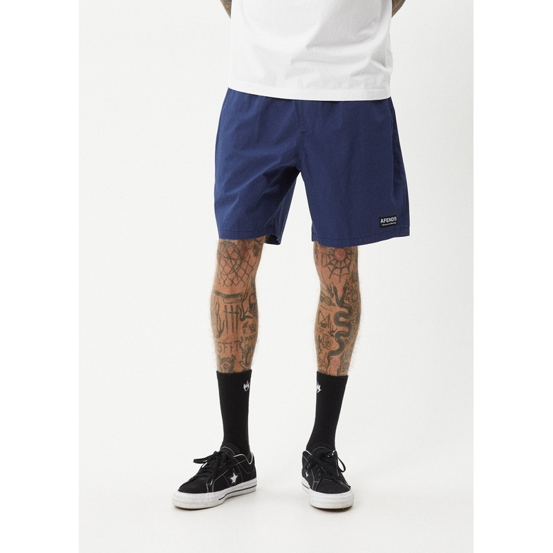 AFENDS Mens The Dopamine – Swim Short 18 – Navy