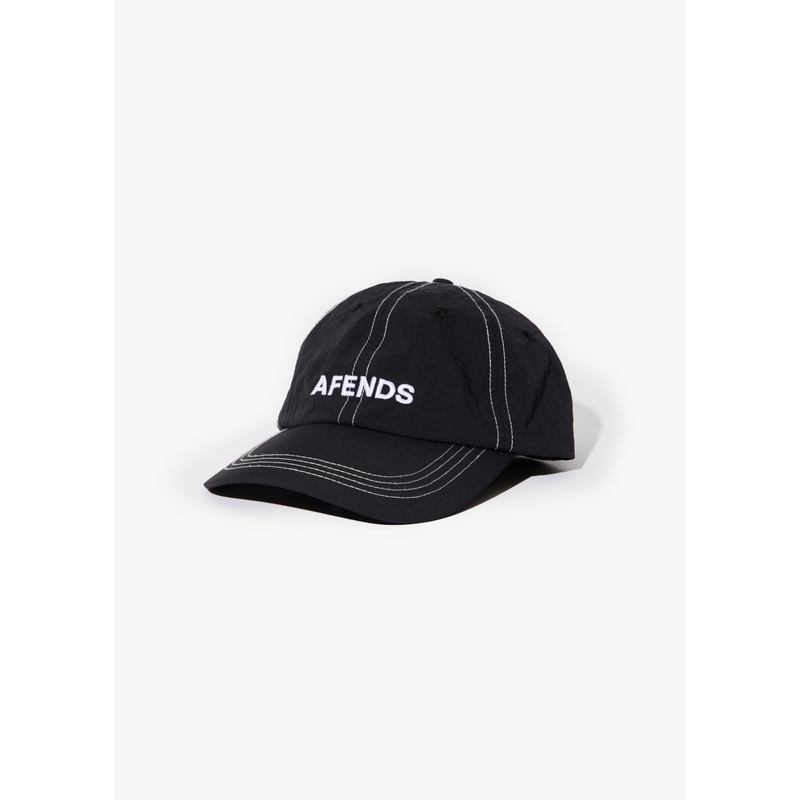 AFENDS Mens Vinyl – Six Panel Cap – Black