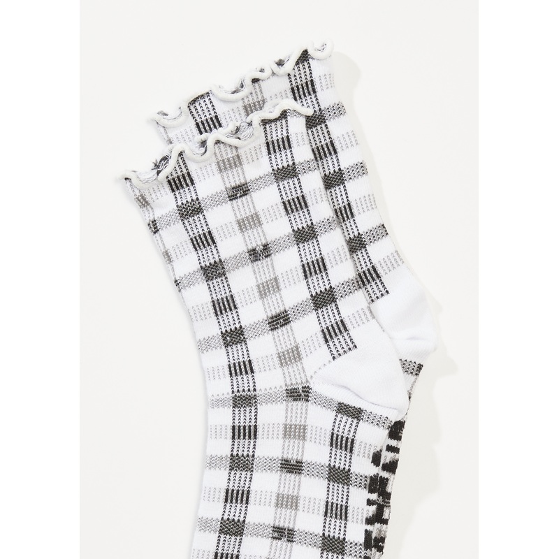 AFENDS Womens Leo – Socks Two Pack – White / Black