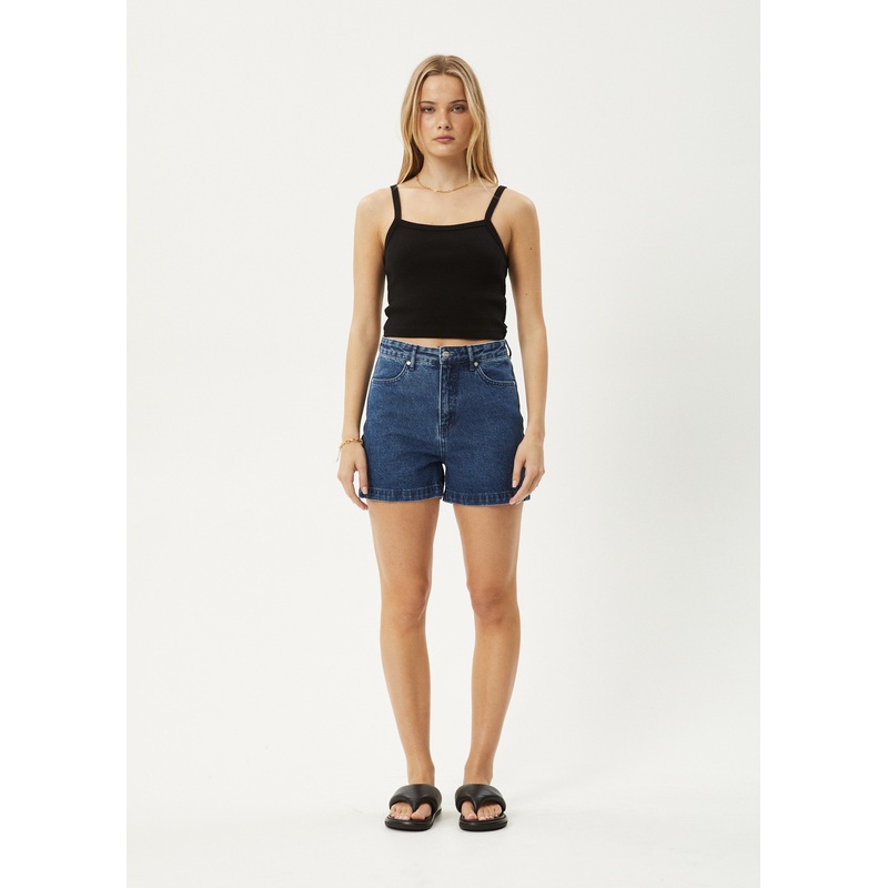 AFENDS Womens Seventy Threes – Denim Short – Authentic Blue