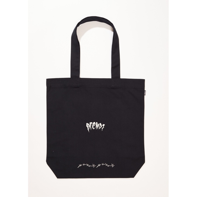 AFENDS Mens Barbwire – Tote Bag – Black