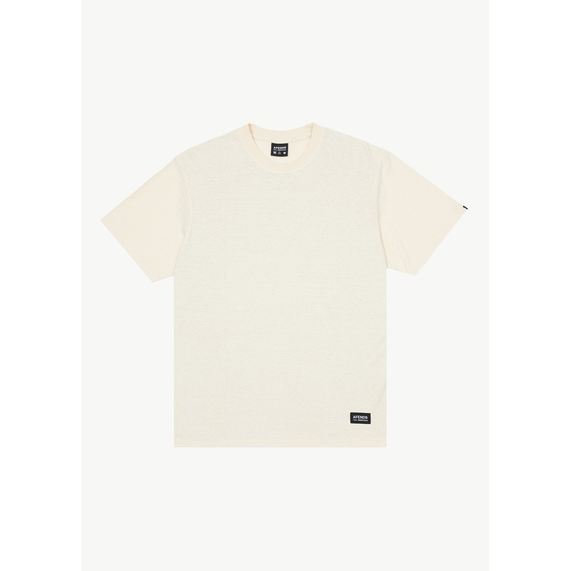AFENDS Mens Classic – Retro Tee – Sand