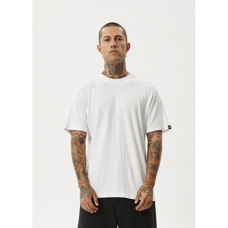 AFENDS Mens Classic – Retro Tee – White