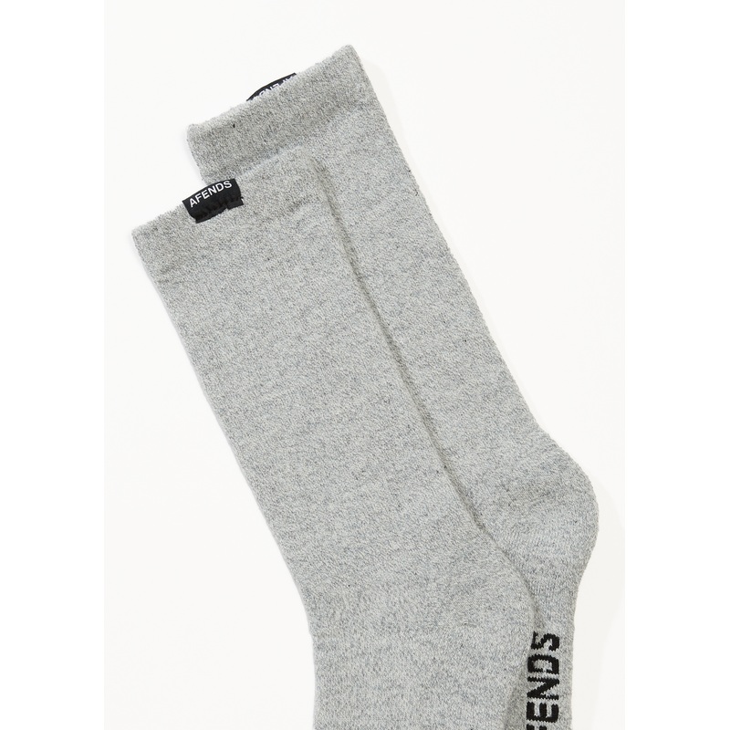 AFENDS Mens Everyday – Socks One Pack – Shadow Grey Marle