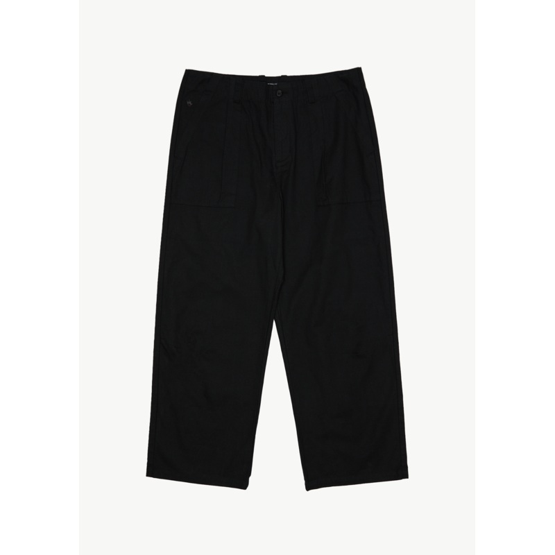 AFENDS Mens Glider – Pleated Pant – Black