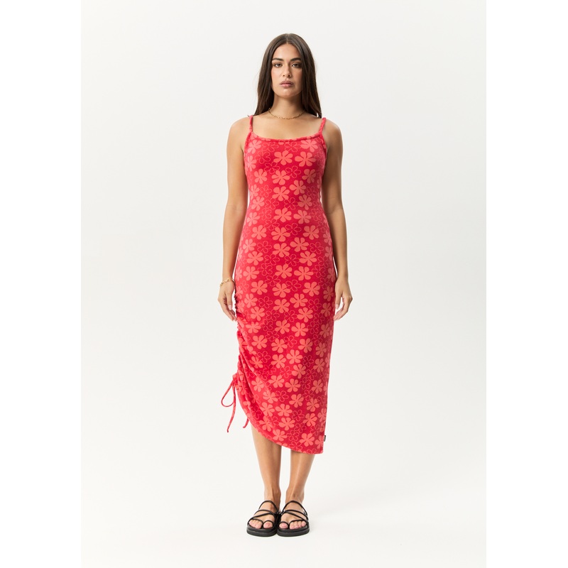 AFENDS Womens Valerie – Maxi Dress – Tomato