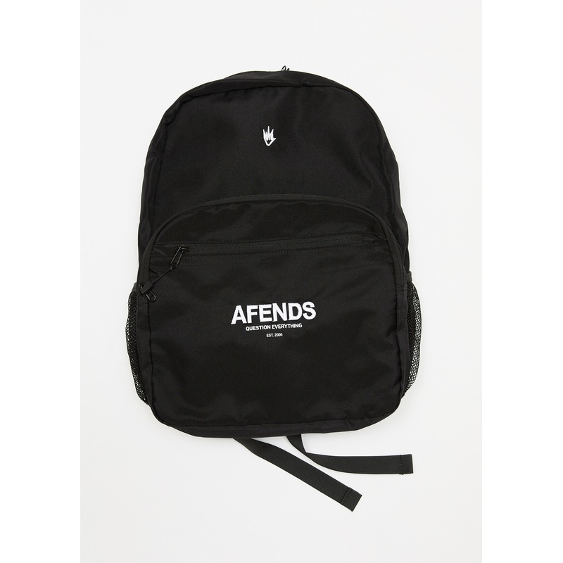 AFENDS Mens Creator – Recycled Backpack – Black