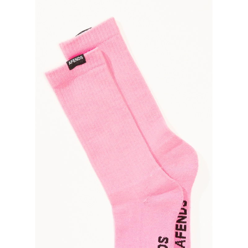 AFENDS Mens Everyday – Socks One Pack – Pink