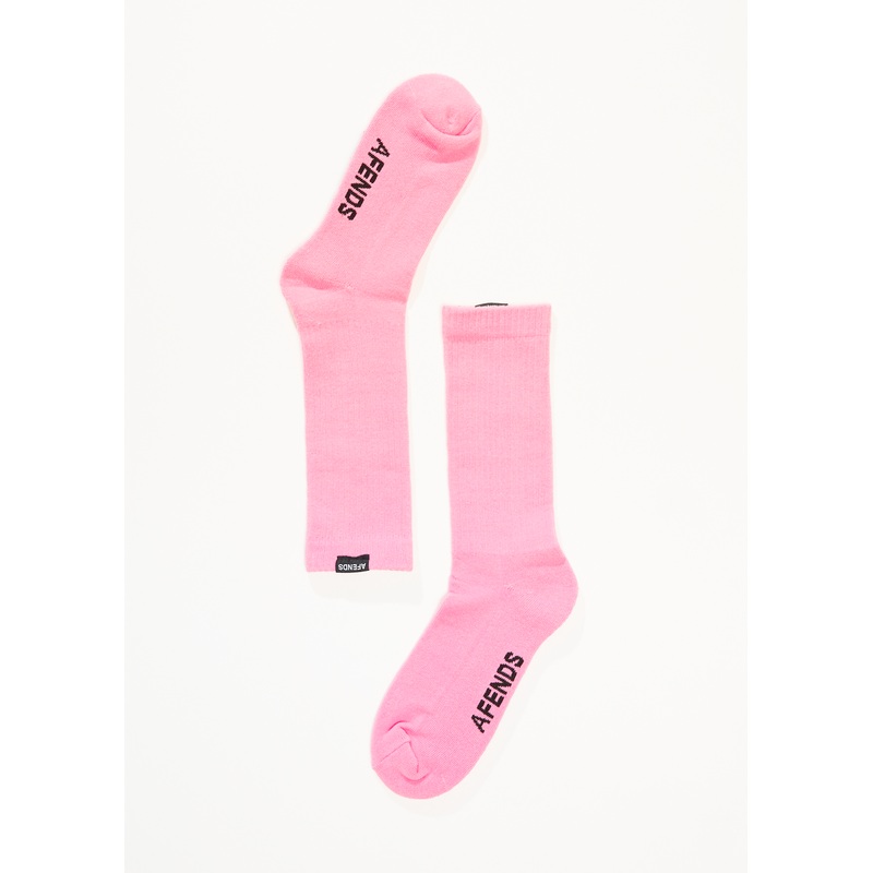 AFENDS Mens Everyday – Socks One Pack – Pink