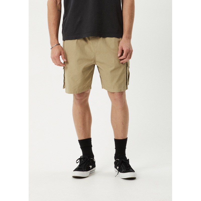 AFENDS Mens Ripped Out 98 – Organic Oversized Cargo Short 22 – Boa
