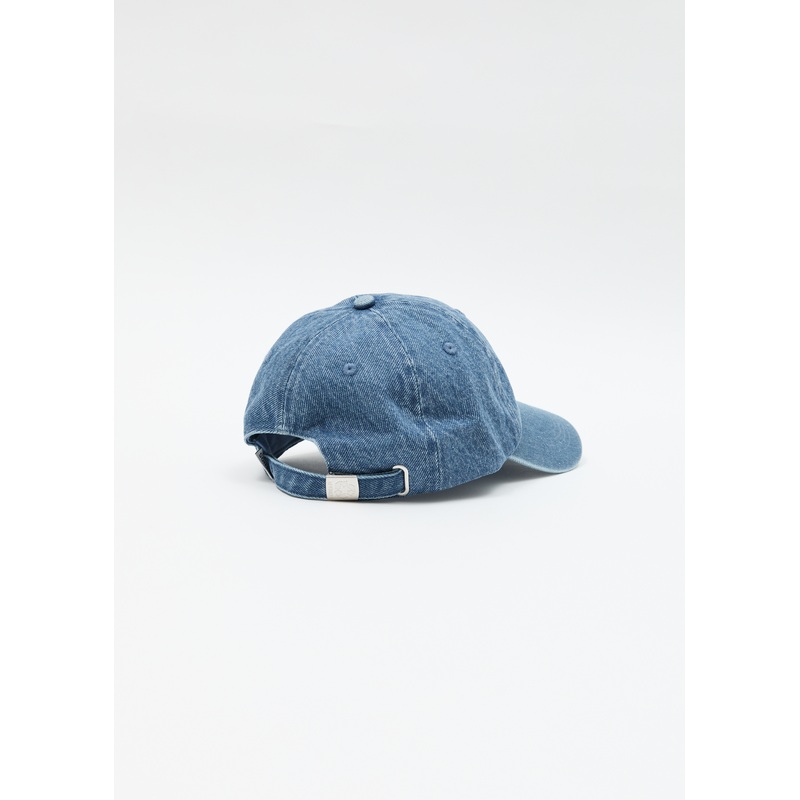 AFENDS Womens Studio – Denim Panelled Cap – Worn Blue