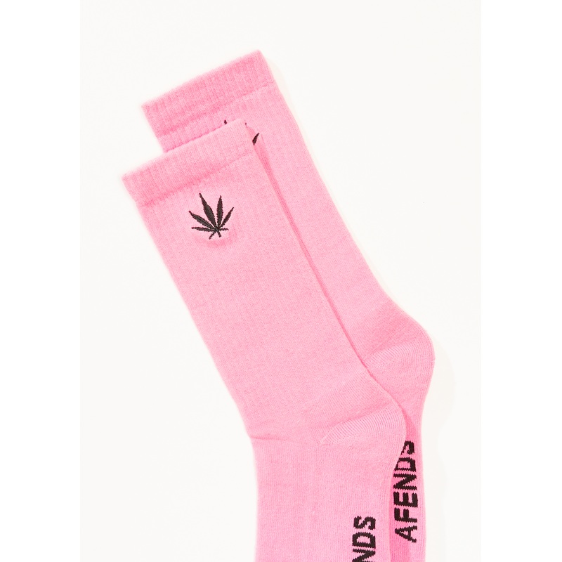 AFENDS Mens Happy – Socks One Pack – Pink