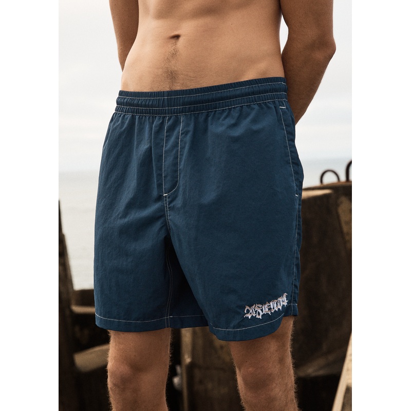 AFENDS Mens Thorny – Baywatch Swim Short 18 – Navy