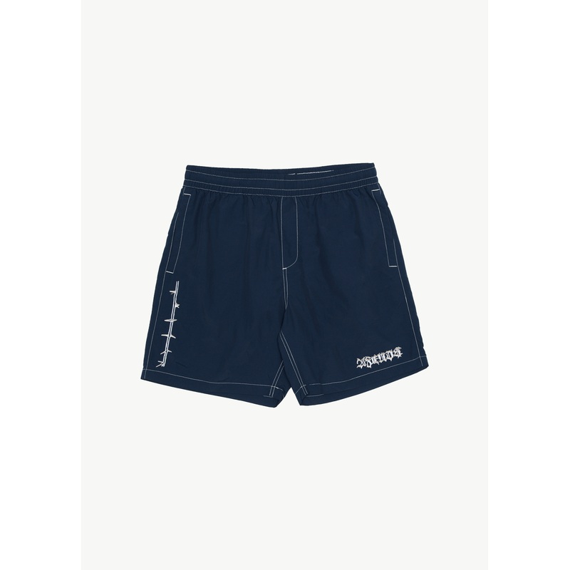 AFENDS Mens Thorny – Baywatch Swim Short 18 – Navy