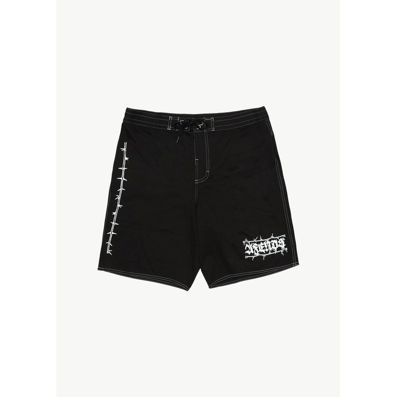 AFENDS Mens Thorny – Surf Related Boardshort 20 – Black