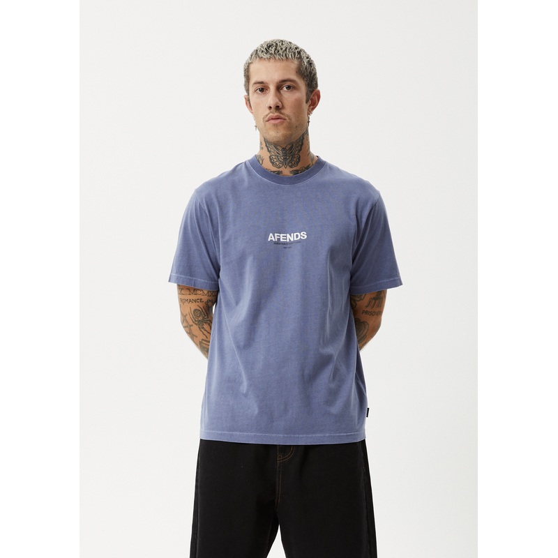 AFENDS Mens Vinyl – Retro Tee – Marlin