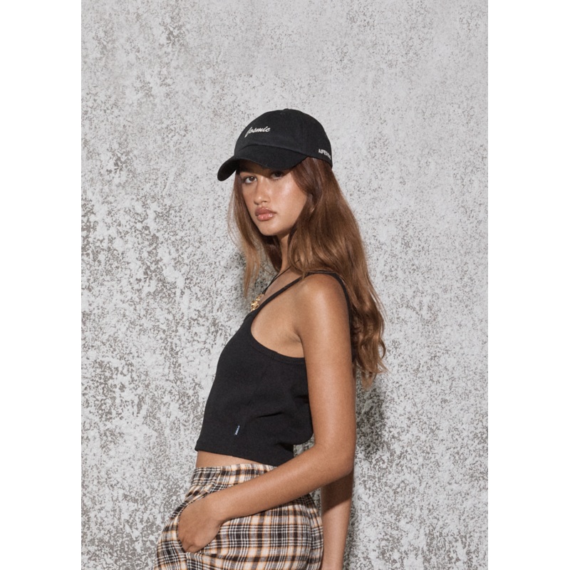 AFENDS Womens Cosmic – Panelled Cap – Black
