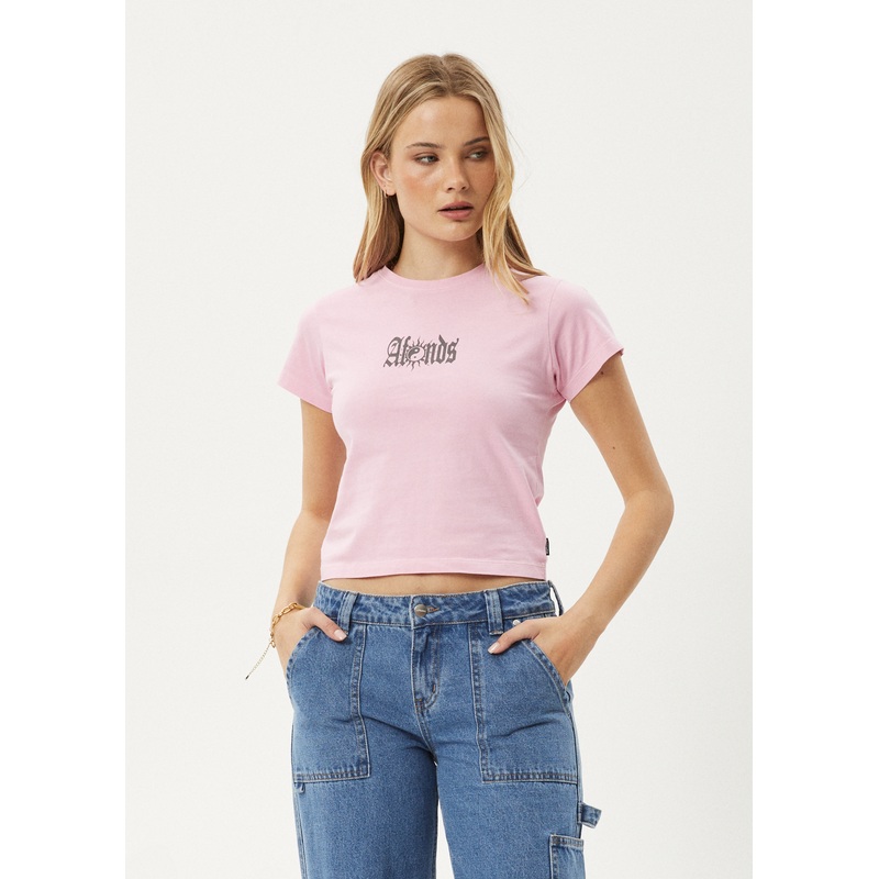AFENDS Womens Sunbite – Baby Tee – Pink