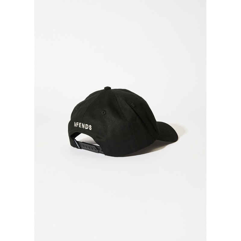 AFENDS Mens Antic – Five Panel Cap – Black