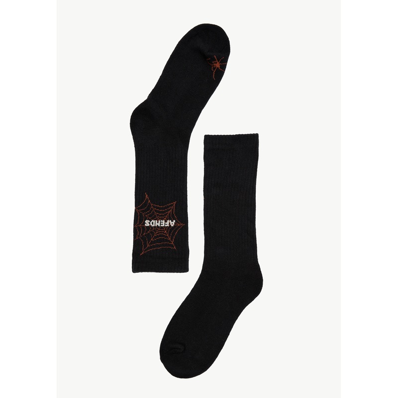 AFENDS Mens Art Two Pack – Socks Two Pack – Black