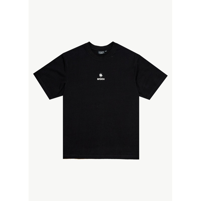 AFENDS Mens Burnin – Retro Tee – Black