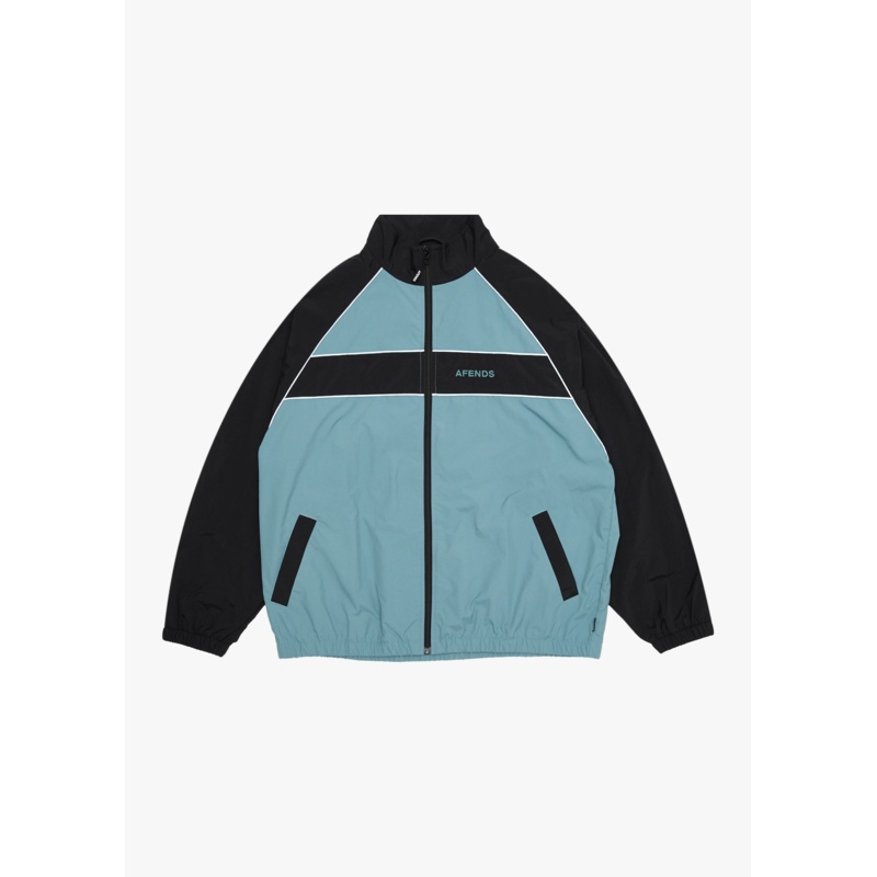 AFENDS Mens Spicy – Sports Spray Jacket – Ocean Spray