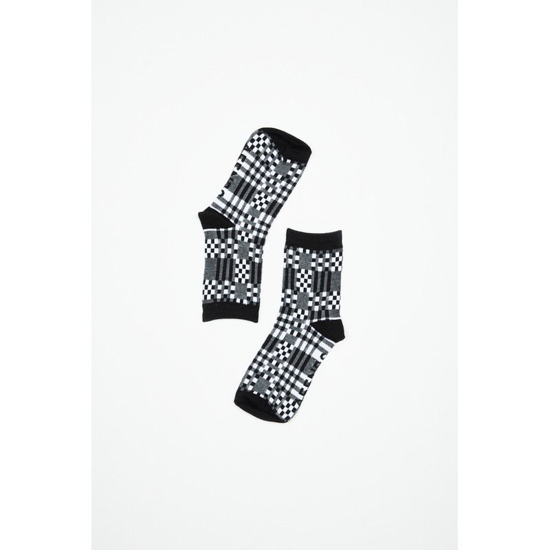 AFENDS Womens Blair – Socks Two Pack – Black / White