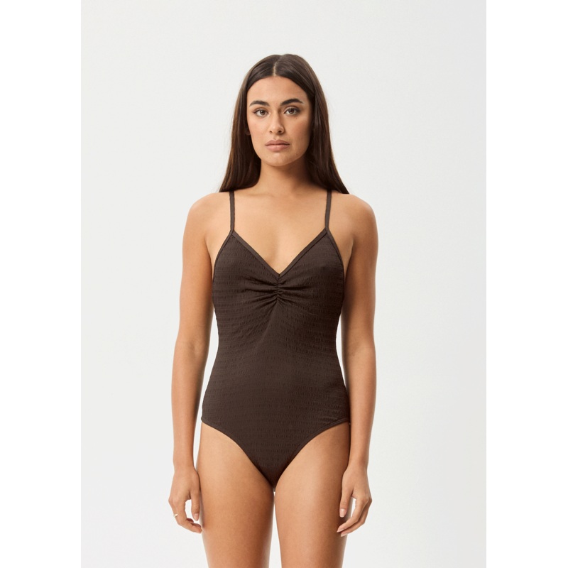 AFENDS Womens Cleo – One Piece – Coffee