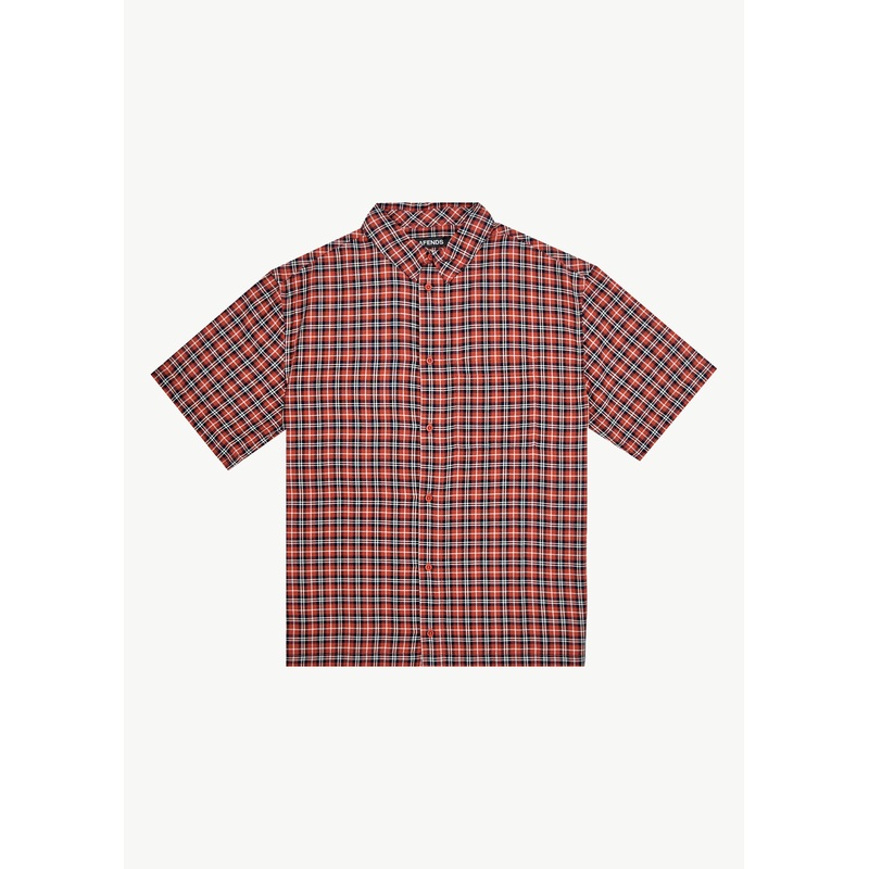 AFENDS Mens Wrecked – Short Sleeve Shirt – Terra
