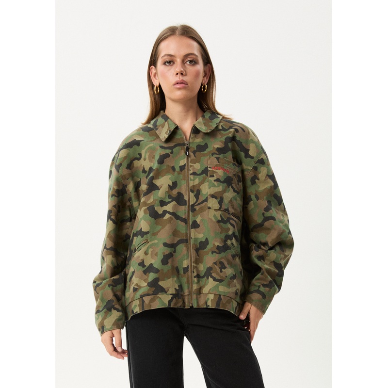 AFENDS Mens Hidden Oracle – Workwear Jacket – Hidden