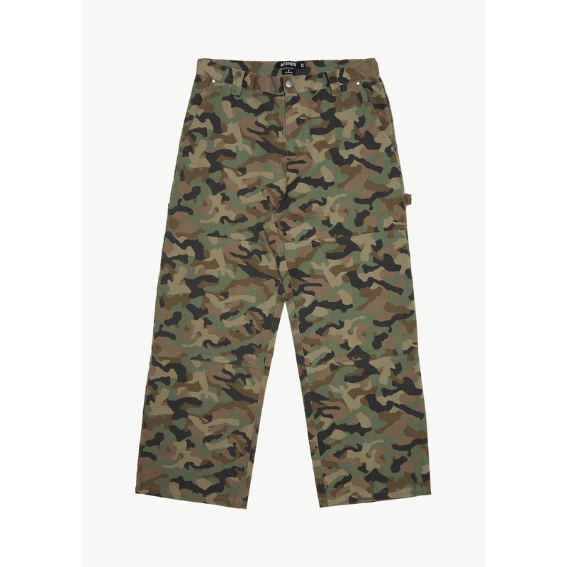 AFENDS Mens Hidden Richmond – Denim Workwear Pant – Hidden