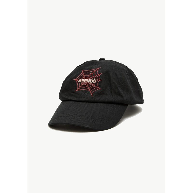 AFENDS Mens Webhead – Six Panel Cap – Black
