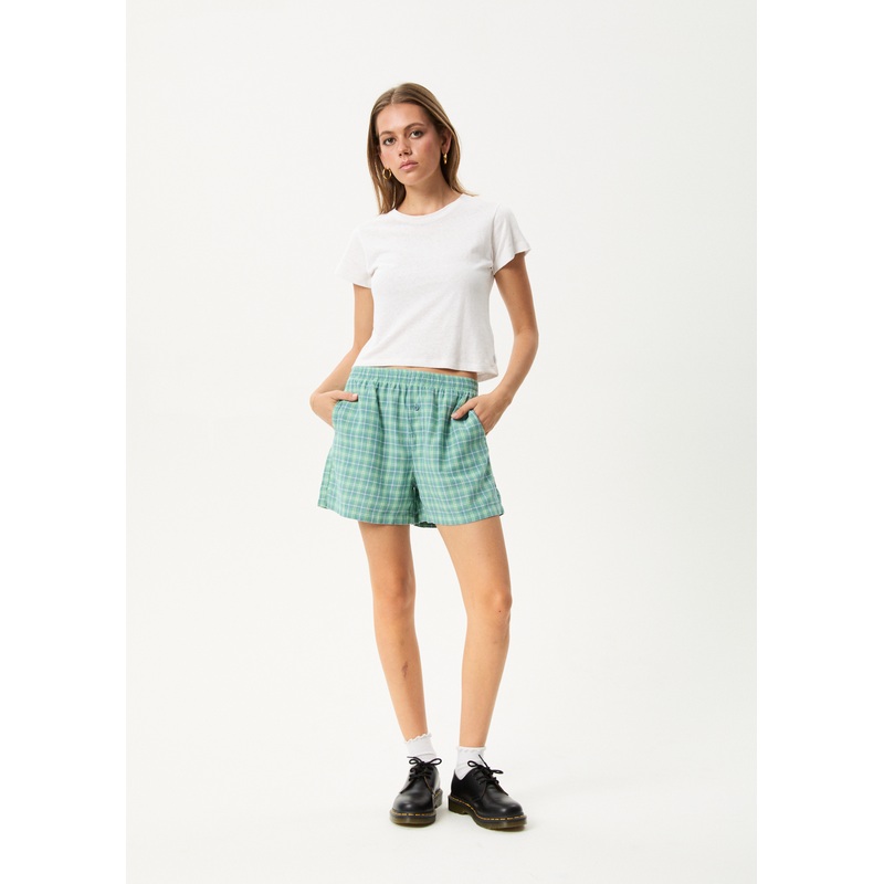 AFENDS Womens Creator – Boxer Short – Pine