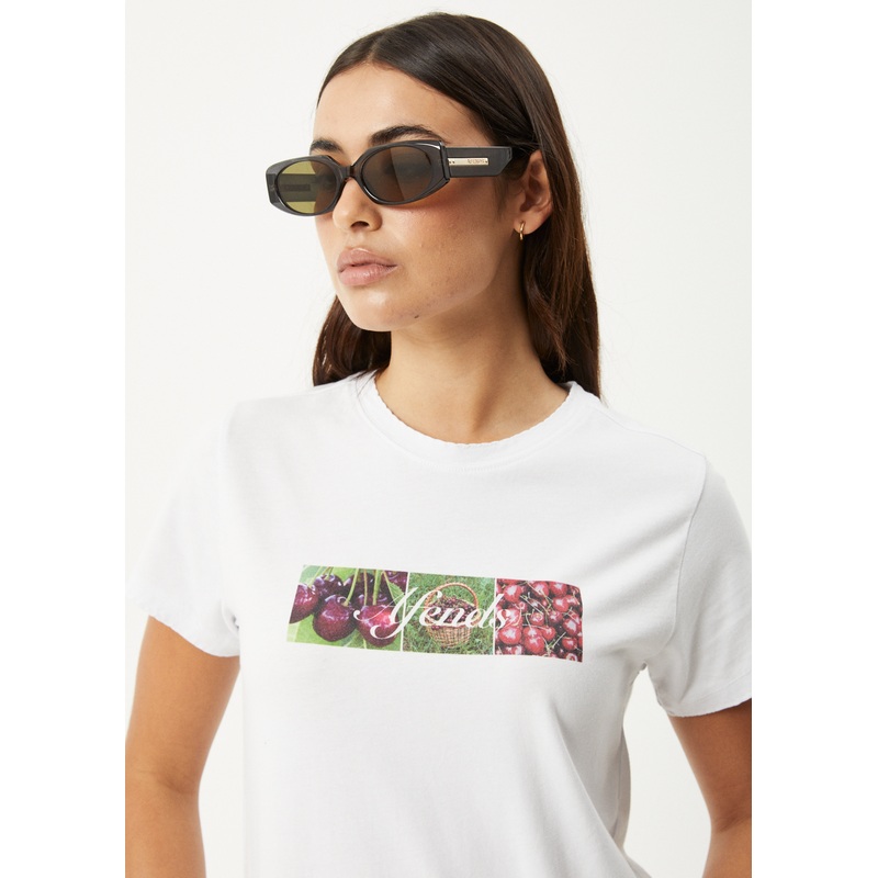 AFENDS Womens On Top – Regular Tee – White