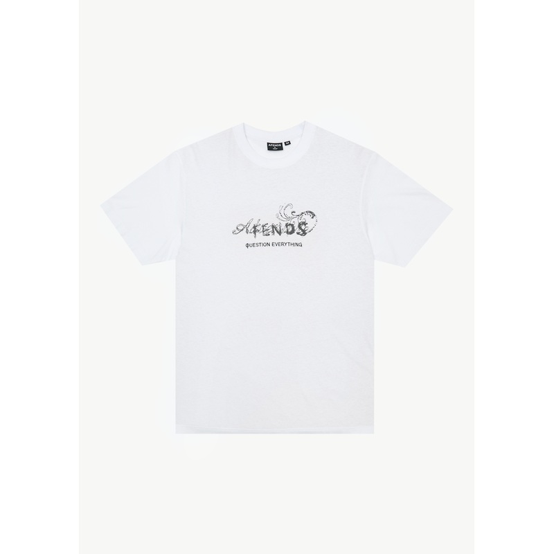 AFENDS Mens Dreamer – Retro Tee – White
