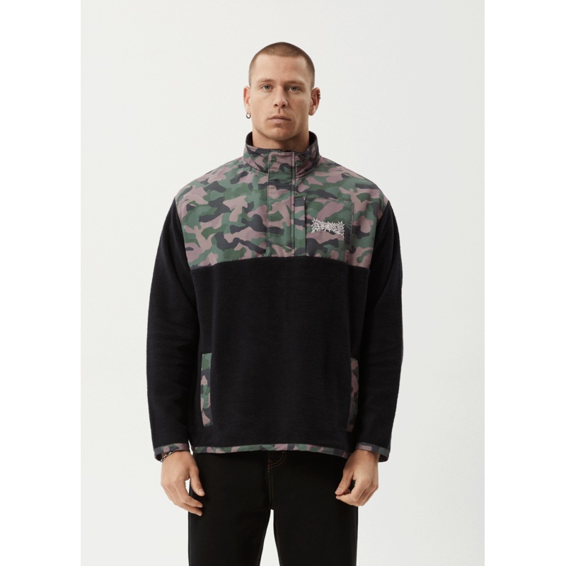 AFENDS Mens Hidden – Fleece Pullover – Hidden