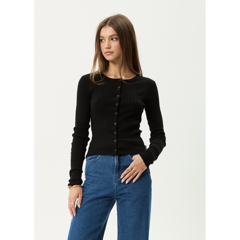 AFENDS Womens Bronte –  Knit Cardigan – Black