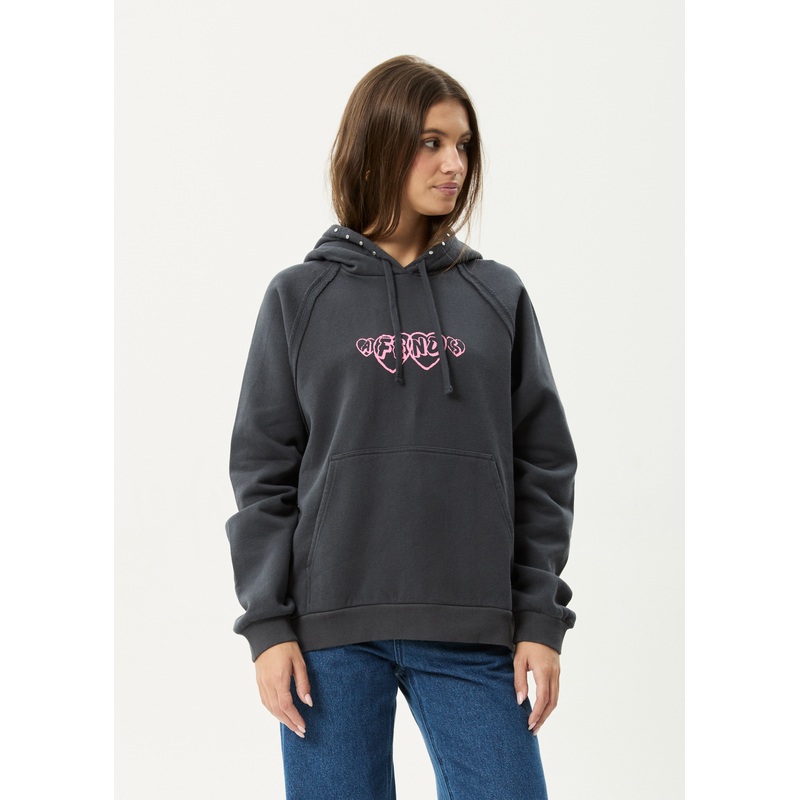 AFENDS Womens Hardware –  Hoodie – Charcoal