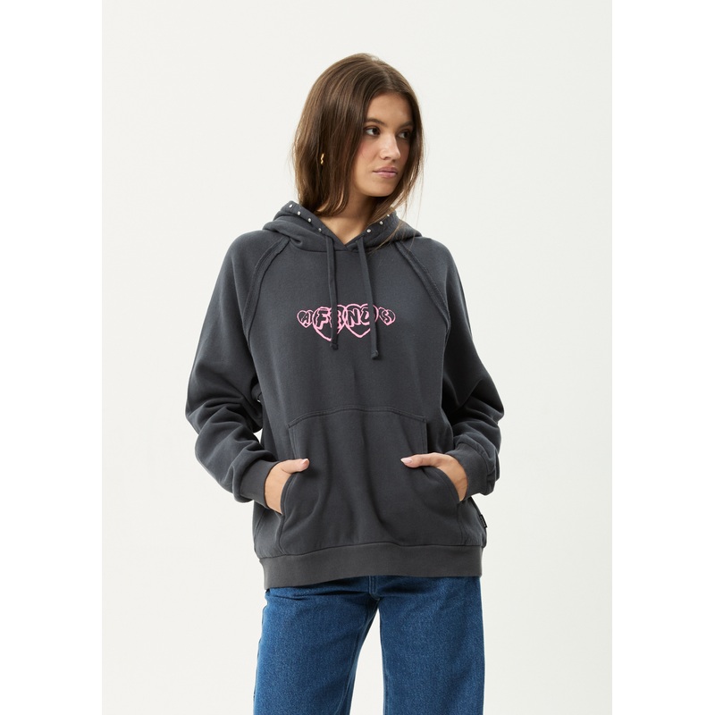 AFENDS Womens Hardware –  Hoodie – Charcoal