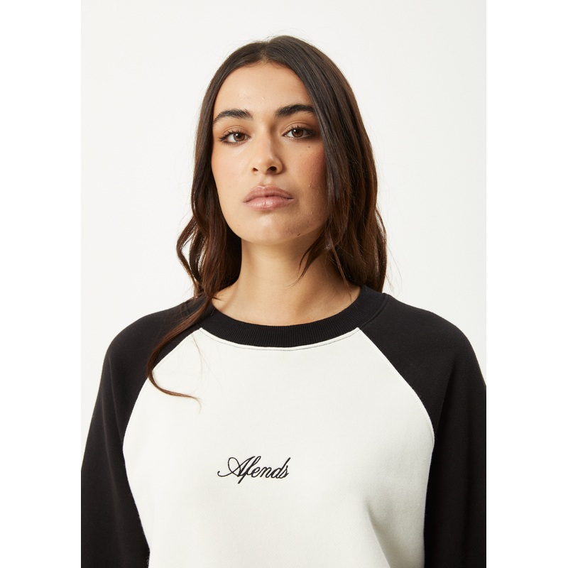 AFENDS Womens Ryan –  Crew Neck Jumper – Black