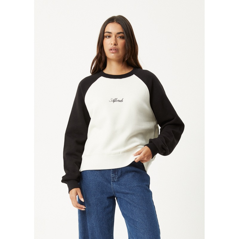 AFENDS Womens Ryan –  Crew Neck Jumper – Black