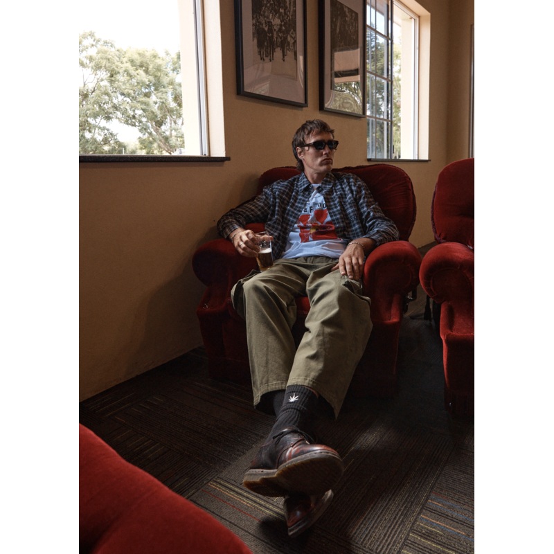 AFENDS Mens Atlas Canvas – Cargo Pant – Military