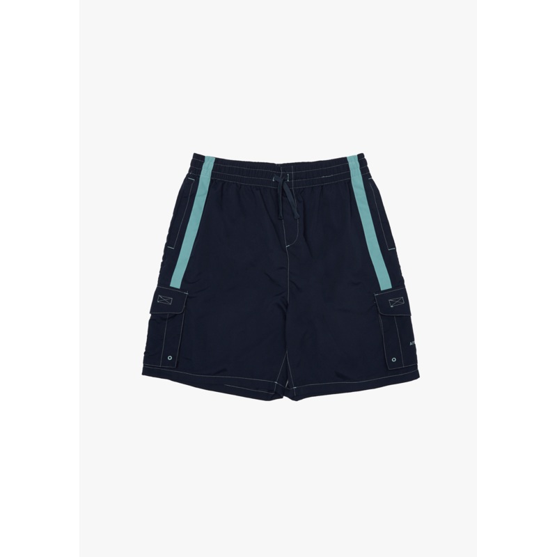 AFENDS Mens House Related – Cargo Swim Short 20 – Deep Sea