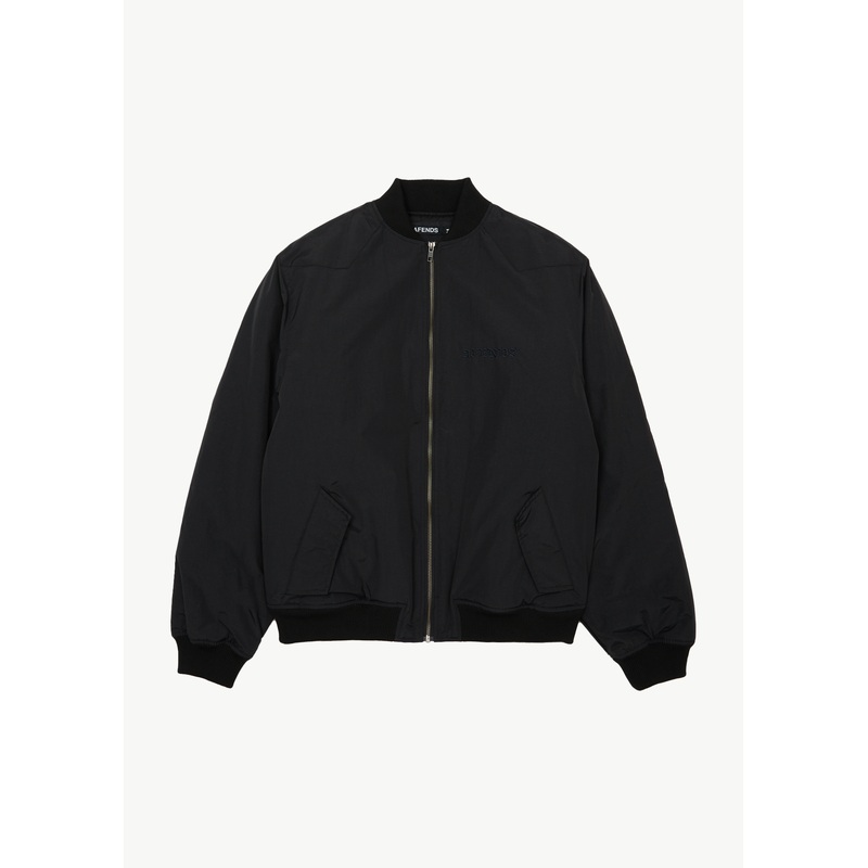 AFENDS Mens No More Bombs – Bomber Jacket – Black