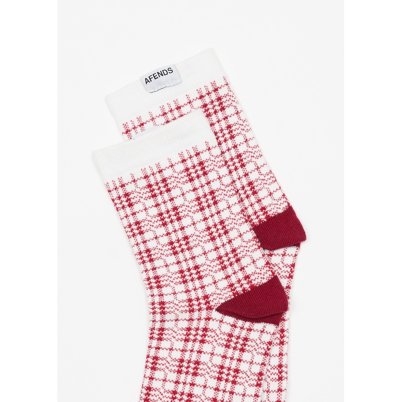 AFENDS Womens Base – Socks Two Pack – Burgundy