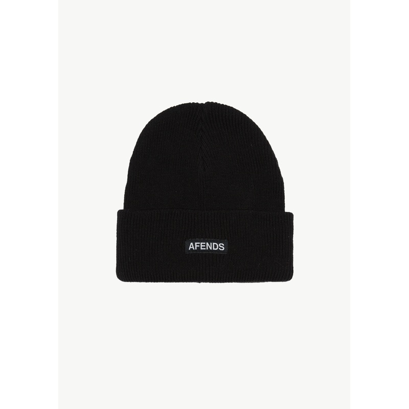 AFENDS Mens Hometown – Beanie – Black
