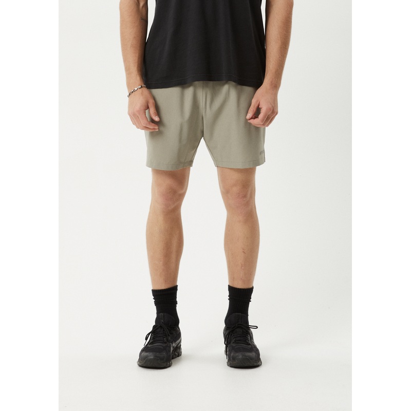AFENDS Mens Kettle-Ish – Performance Short 18 – Olive