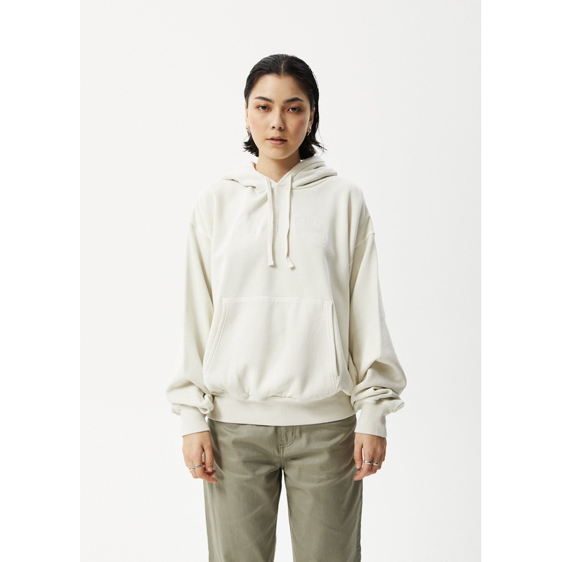 AFENDS Unlimited – Logo Hoodie – Worn White